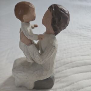 Willow Tree Grandmother Figurine  Sculpted Hand-Painted  Beige Brown 5 1/2 In